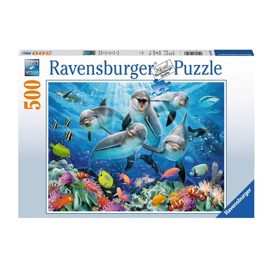 Palapelit - Ravensburger Delfiinit koralliriutassa 500 kpl - 147106