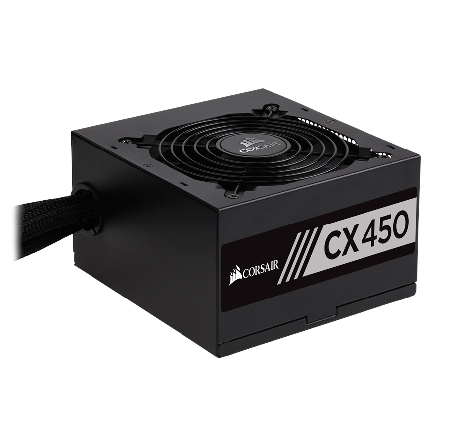Virtalähde - Corsair CX450 Virtalähde - 450 Watt - 120 mm - ATX - 80 Plus Pronssi sertifioitu - CP-9020120-EU