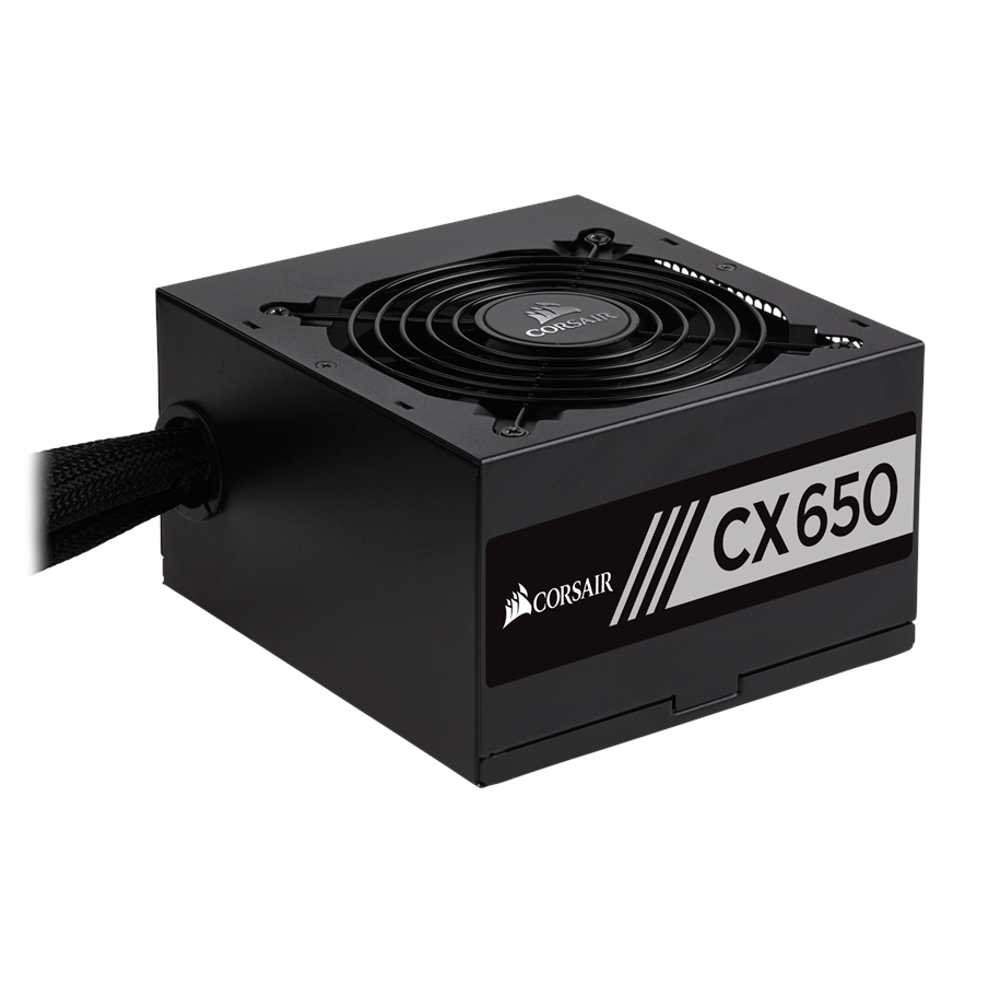 Virtalähde - Corsair CX650 Virtalähde - 650 Watt - 120 mm - ATX - 80 Plus Pronssi sertifioitu - CP-9020122-EU