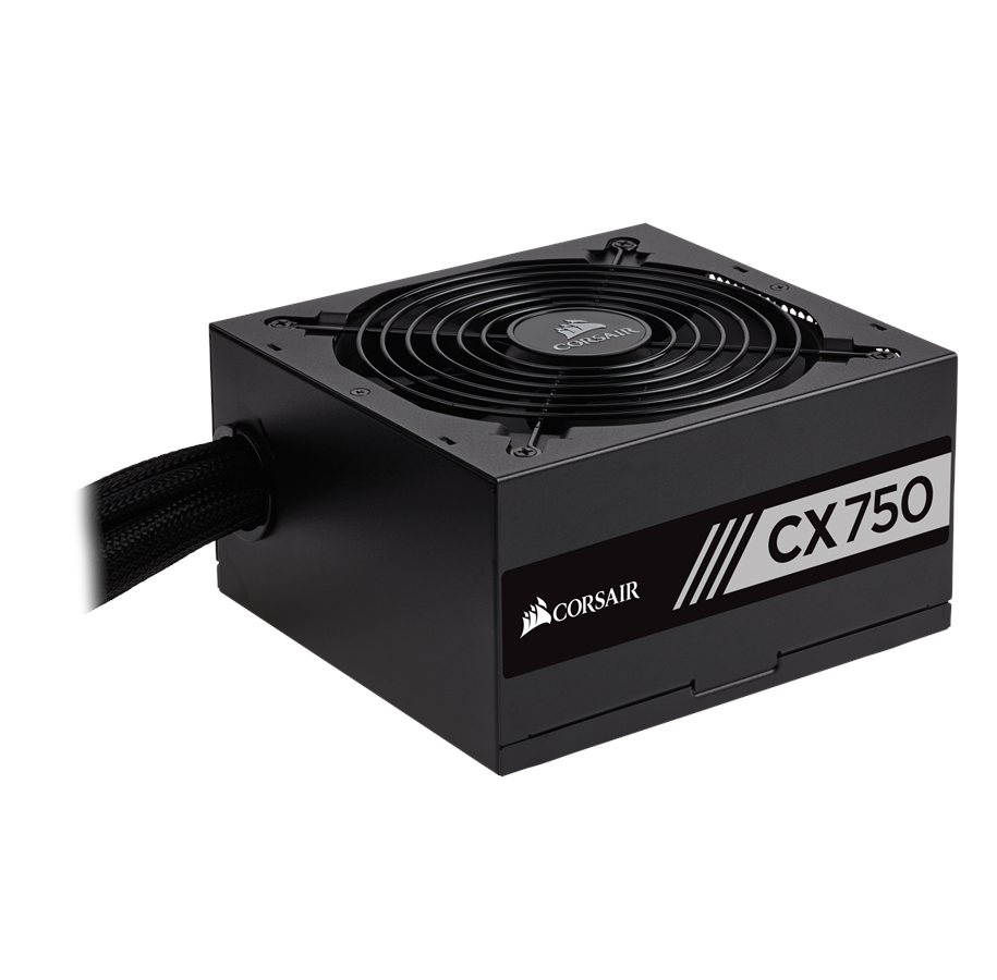 Virtalähde - Corsair CX750 Virtalähde - 750 Watt - 120 mm - ATX - 80 Plus Pronssi sertifioitu - CP-9020123-EU