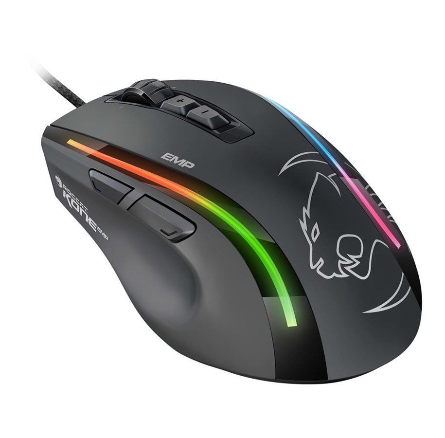 Hiiret - ROCCAT Kone EMP - Pelihiiri - Optinen - 11 painiketta - Musta RGB-valolla - ROC-11-812