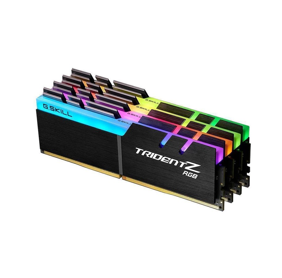 RAM - G.Skill Trident Z RGB DDR4-3600 - 64GB - CL17 - Quad Channel (4 pcs) - Intel XMP - Musta RGB - F4-3600C17Q-64GTZR