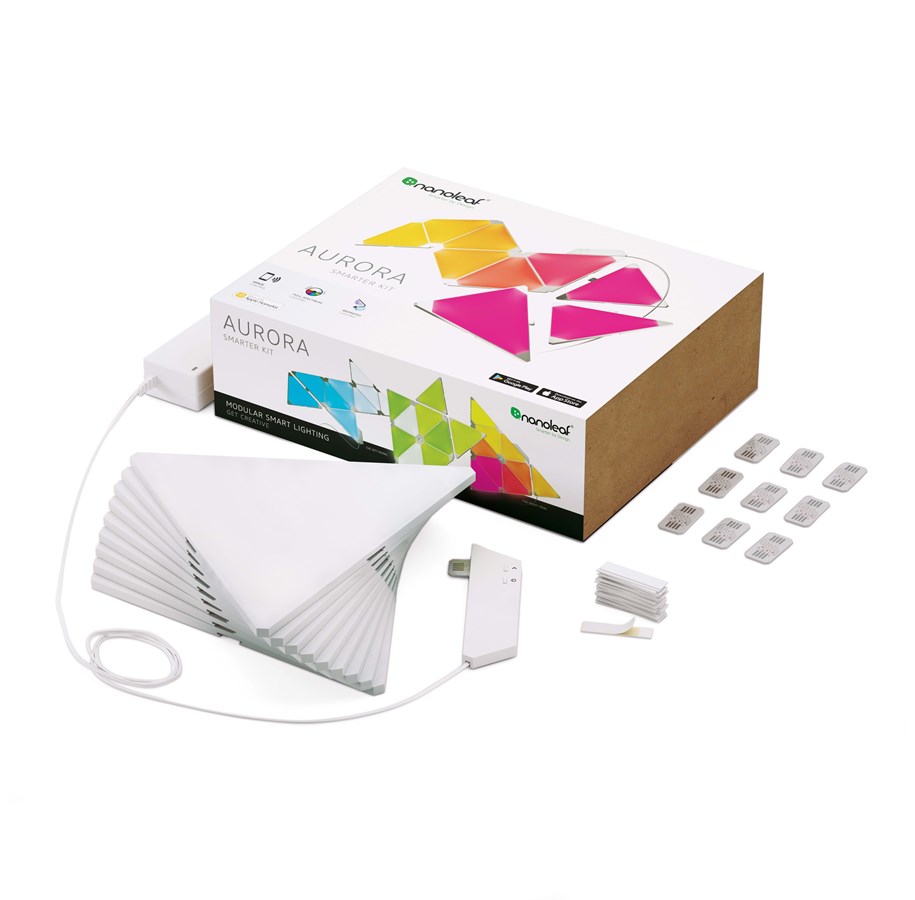 Smart Home - Älykoti - Nanoleaf Aurora Smarter Kit - NL22-0002TW-9PK