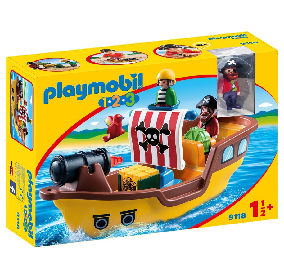 Playmobil - Playmobil 1.2.3 - 1.2.3 Merirosvolaiva - 9118