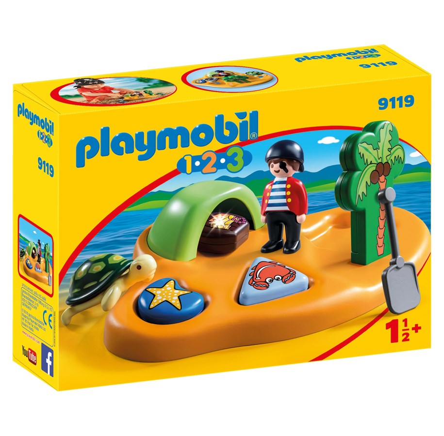 Hahmot - Playmobil 9119 1.2.3 Merirosvojen saari - 9119