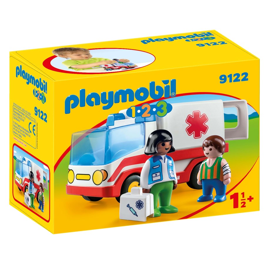 Playmobil - Playmobil 1.2.3 - 1.2.3 Ambulanssi - 9122