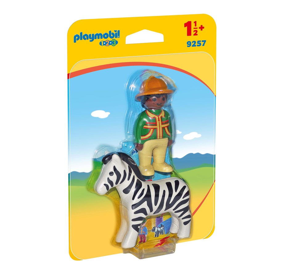 Hahmot - Playmobil 1.2.3 Poika ja seepra - 9257