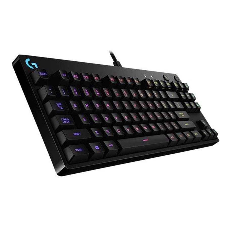 Näppäimistöt - Logitech G PRO Mechanical Gaming Keyboard - US - Pelinäppäimistö - ilman numpadia - Englanti (US) - Musta - 920-008294