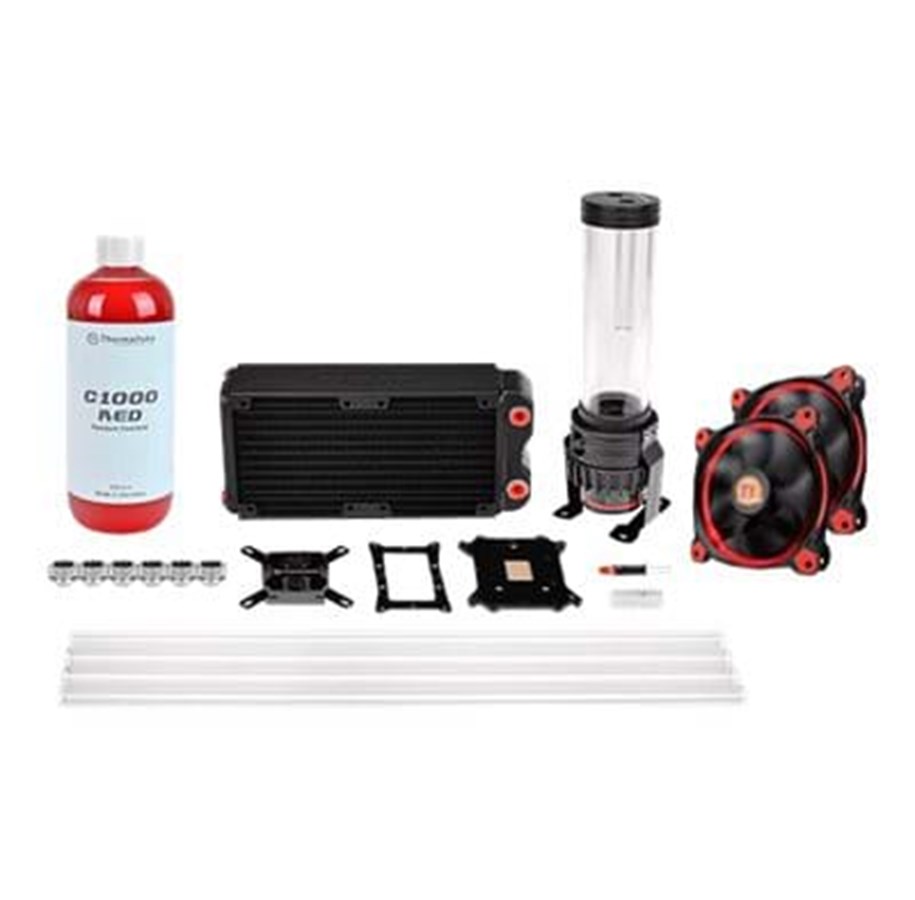 DIY Vesijäähdytys - Thermaltake Pacific RL240 D5 Hard Tube Water Cooling Kit - CL-W128-CA12RE-A