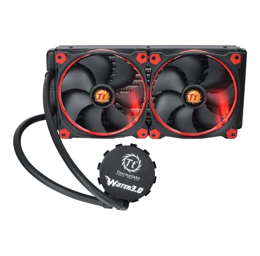 CPU-jäähdytys - Thermaltake Water 3.0 Riing Red 280 - CPU Vesijäähdytys - Max 26 dBA - CL-W138-PL14RE-A