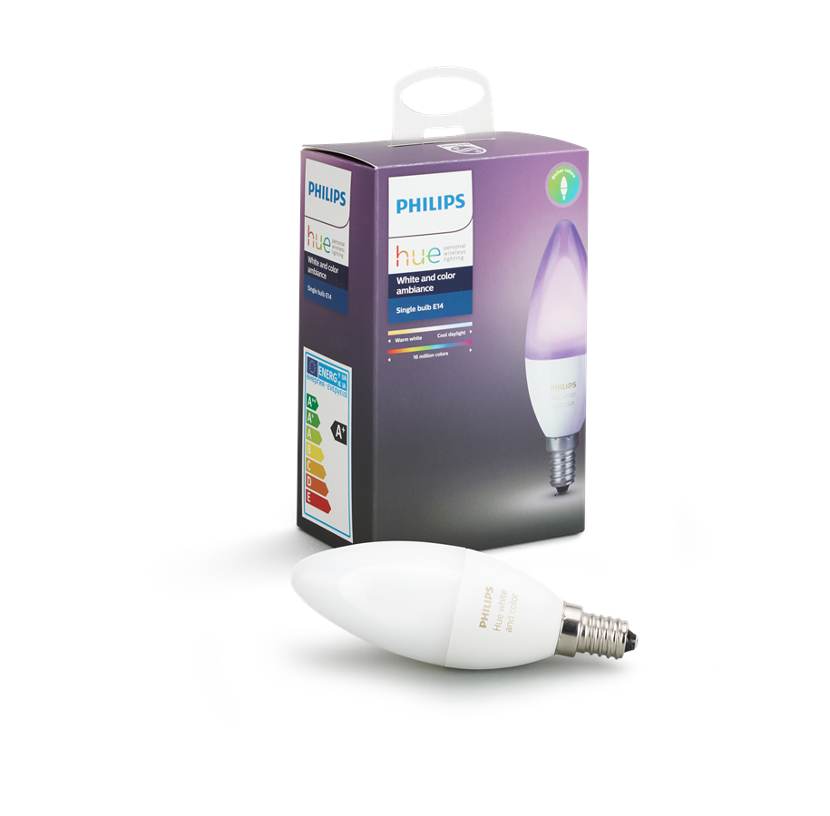 Smart Home - Älykoti - Philips Hue E14 Color Bulb - 929001301301