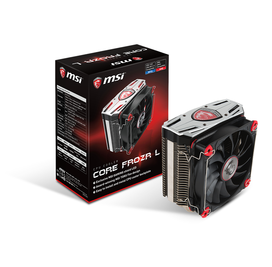 CPU-jäähdytys - MSI Core Frozr L - CPU-ilmanjäähdytin - Max 33 dBA - E32-0801920-A87