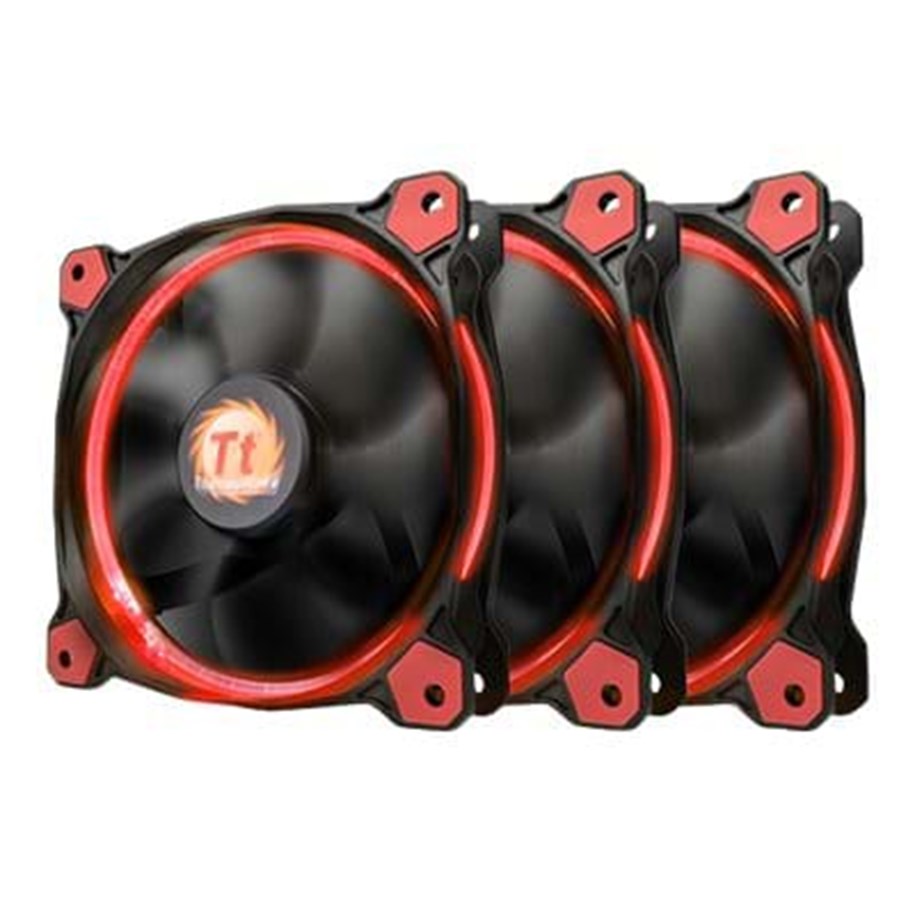 Kotelotuuletin - Thermaltake Riing 12 LED Red - Kotelotuuletin - 120mm - Punainen - CL-F055-PL12RE-A