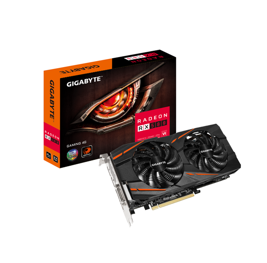 Näytönohjaimet - GIGABYTE Radeon RX 580 GAMING - 4GB GDDR5 RAM - Näytönohjaimet - GV-RX580GAMING-4GD