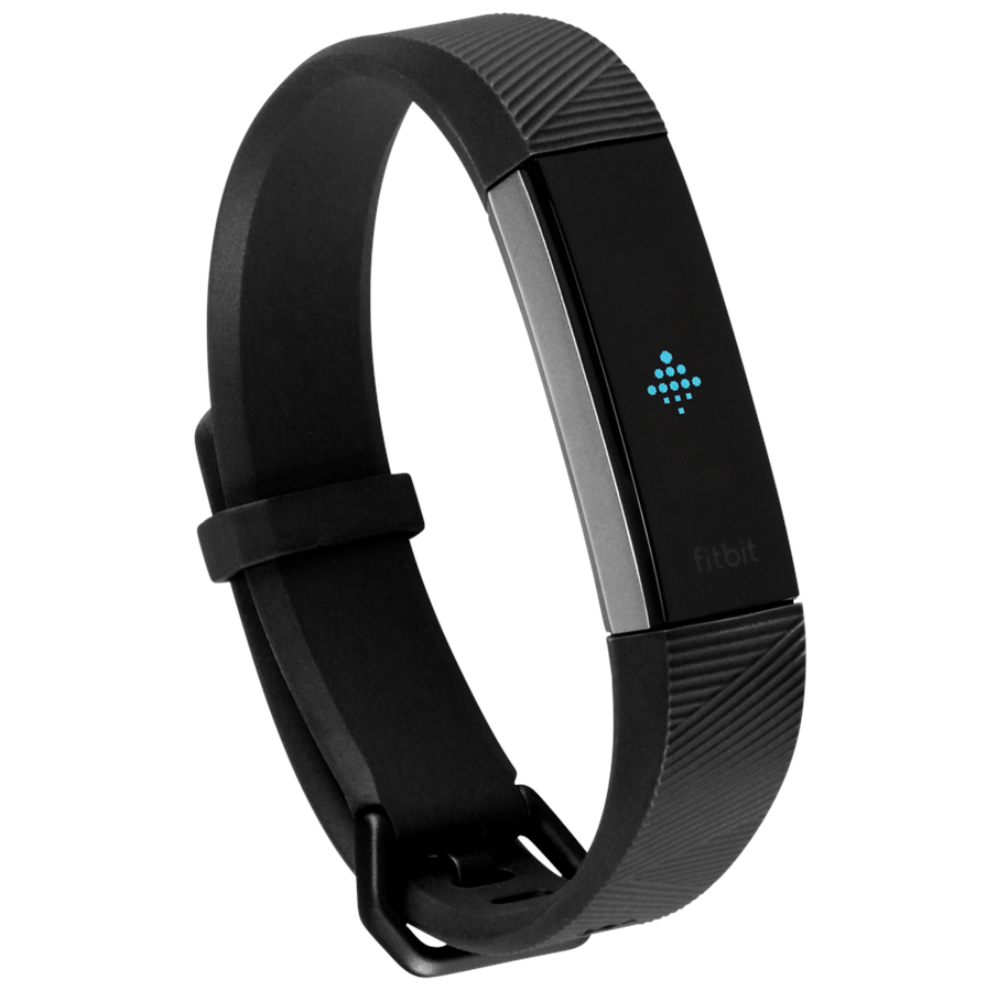 Älykellot, Urheilukellot & Aktiivisuusrannekkeet - Fitbit Alta HR - Large - stainless steel/black - FB408SBKL-EU