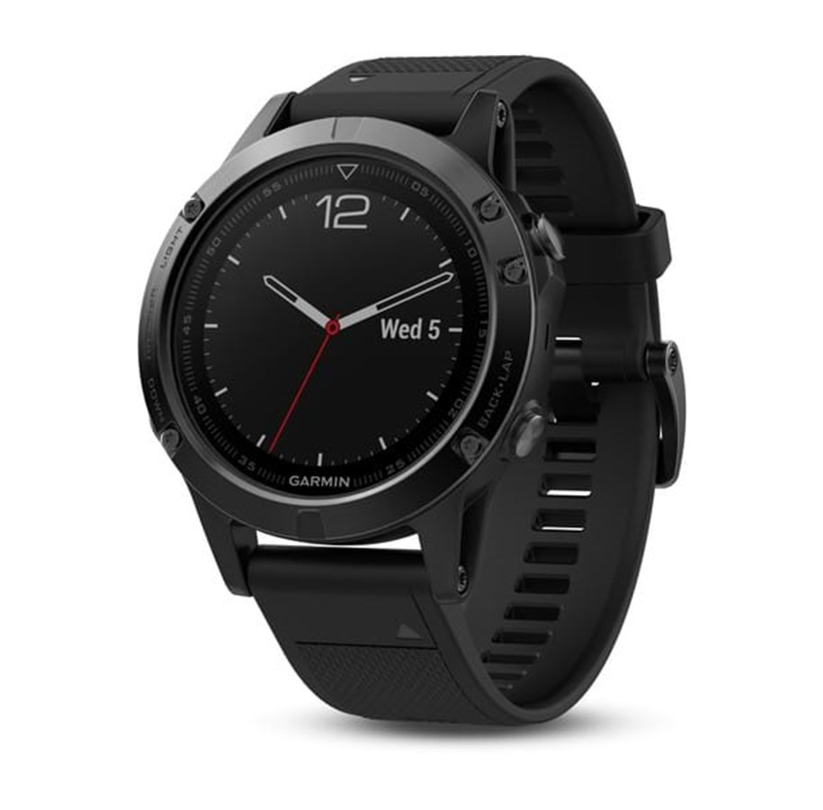 Älykellot, Urheilukellot & Aktiivisuusrannekkeet - Garmin fēnix 5 - Sapphire Black - 010-01688-11