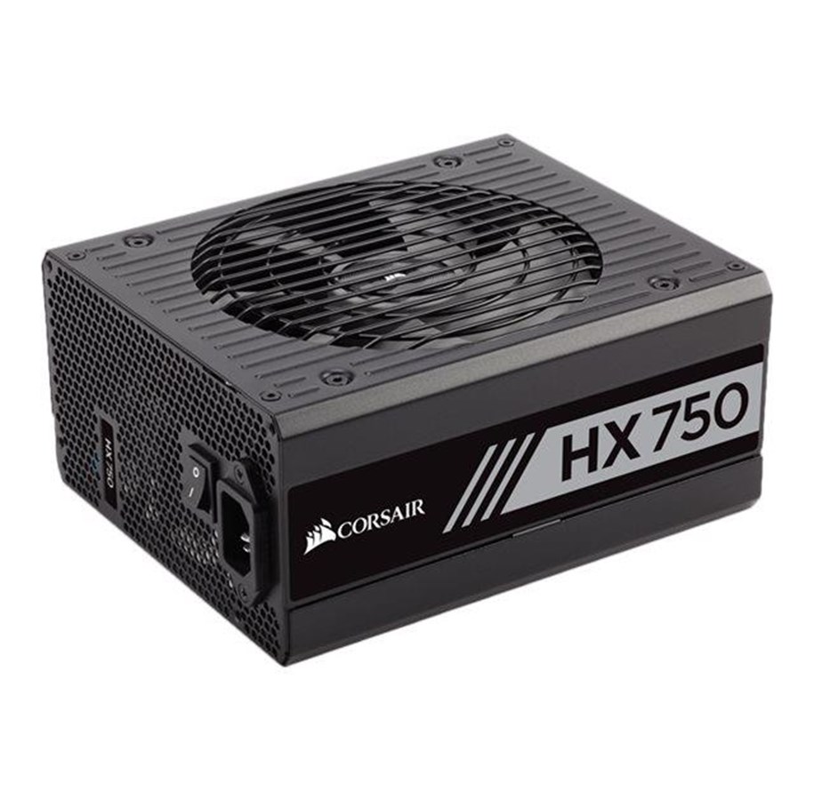 Virtalähde - Corsair HX750 Virtalähde - 750 Watt - 135 mm - ATX - 80 Plus Platina sertifioitu - CP-9020137-EU