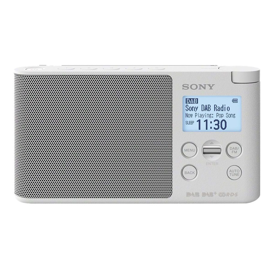DAB, Verkko- & Kelloradiot - Sony XDR-S41D - Mono - Valkoinen - XDRS41DW.EU8