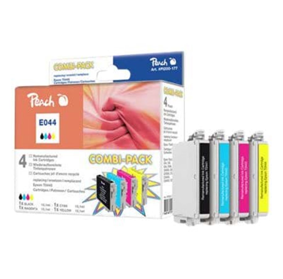 Mustepatruunat, värikasetit ja lisävarusteet - Peach Combi-Pack E044 - PI200-177
