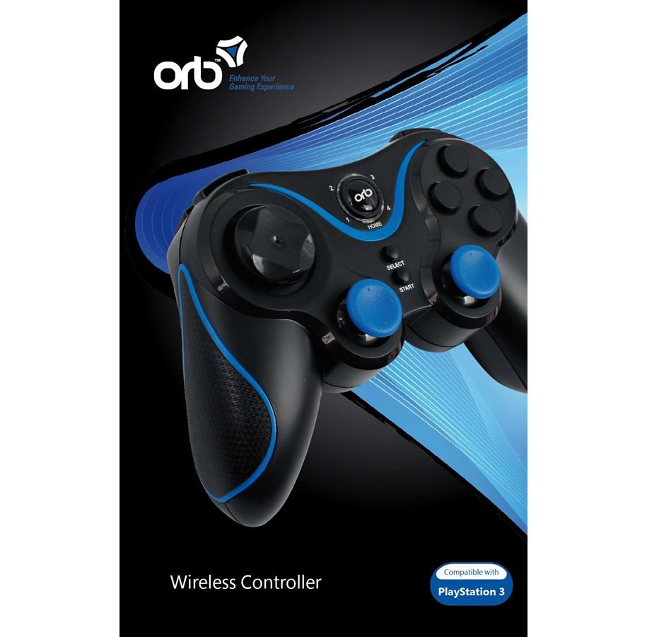 Pelit - lisävarusteet - Orb PS3 Bluetooth Wireless Controller - Wireless Controller - Sony PlayStation 3 - 6942949006887