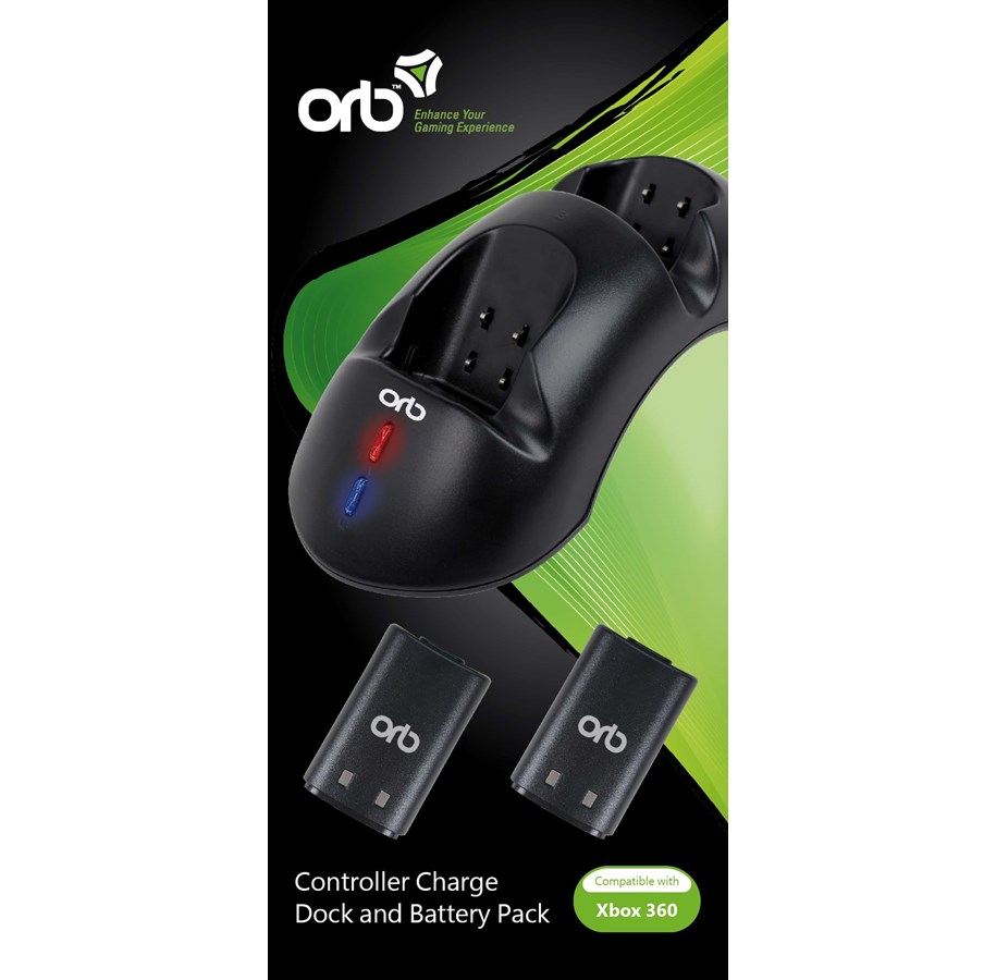 Pelit - lisävarusteet - Orb XBox 360 Controller Charge Dock + Battery - Miscellaneous Lisävarusteet pelikonsoleille - Microsoft Xbox 360 - 5060060330986