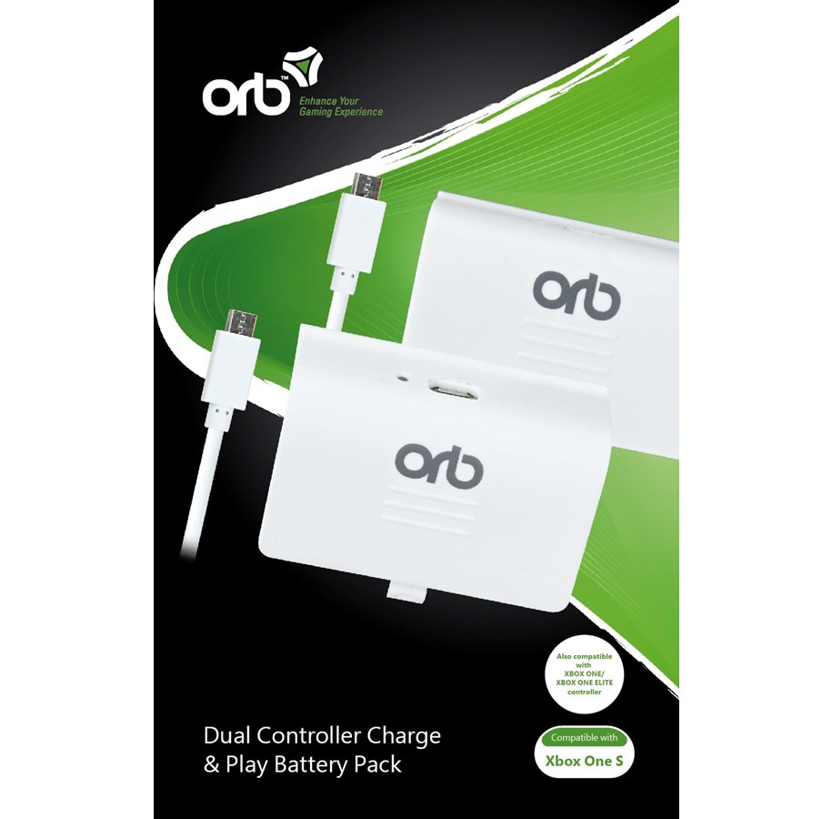 Pelit - lisävarusteet - Orb XBox One Dual Controller Charge & Play Battery Pack - Miscellaneous Lisävarusteet pelikonsoleille - Microsoft Xbox One - 6942949012871