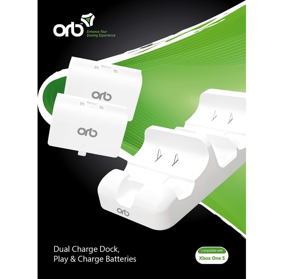 Pelit - lisävarusteet - Orb XBox One Dual Charge Dock Play & Charge Batteries - Miscellaneous Lisävarusteet pelikonsoleille - Microsoft Xbox One - 6942949012932