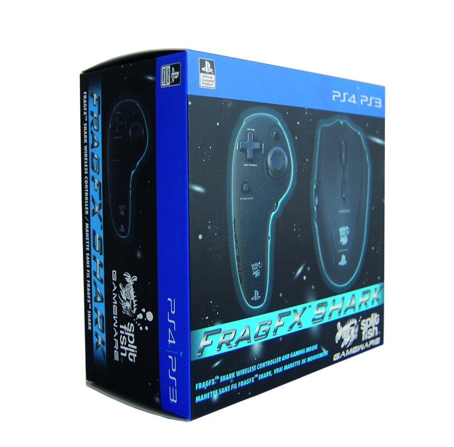 Pelit - lisävarusteet - SplitFish GameWare FragFX Shark - Wireless Gamepad and mouse set - Sony PlayStation 4 - 4897049350120
