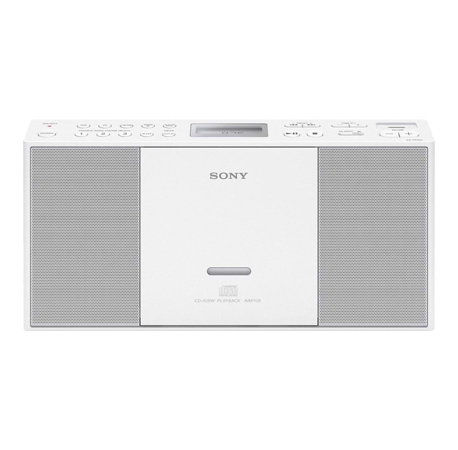 DAB, Verkko- & Kelloradiot - Sony ZS-PE60 - FM/MW - Stereo - Valkoinen - ZSPE60W.CED