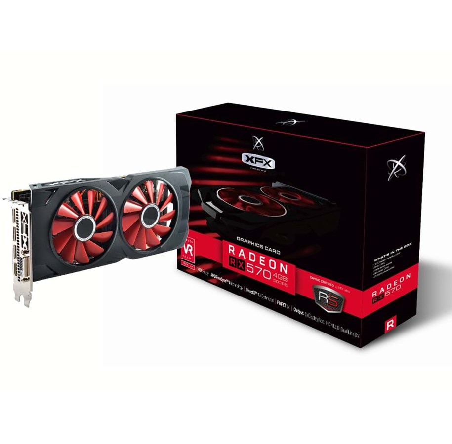 Näytönohjaimet - XFX Radeon RX 570 RS - 4GB GDDR5 RAM - Näytönohjaimet - RX-570P4DFD6