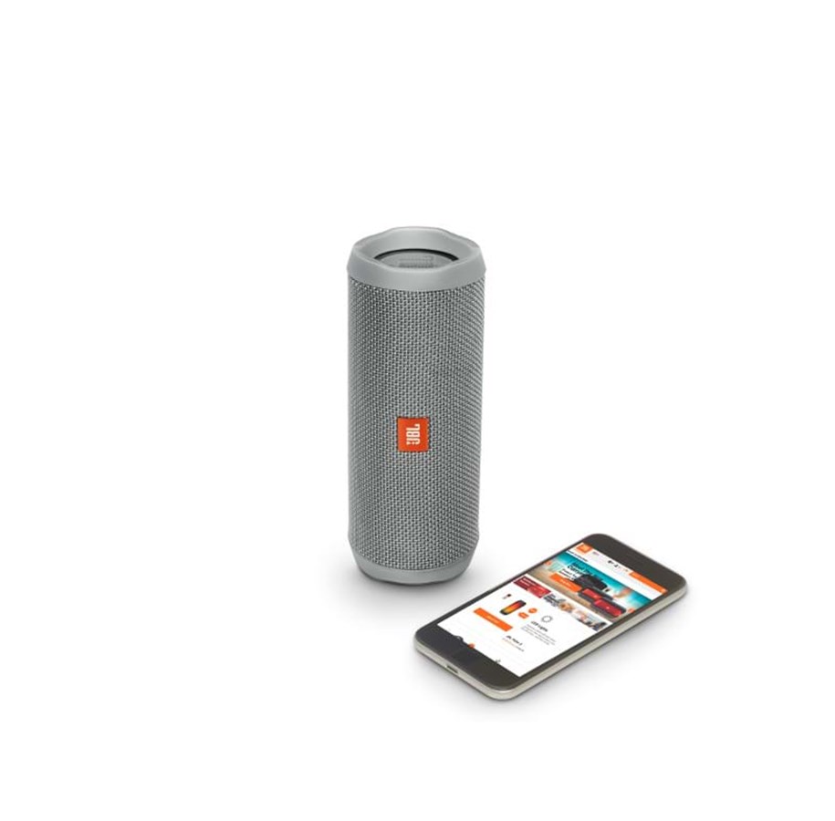 Kannettavat & Bilekaiuttimet - JBL Flip 4 - Grey - JBLFLIP4RGRY