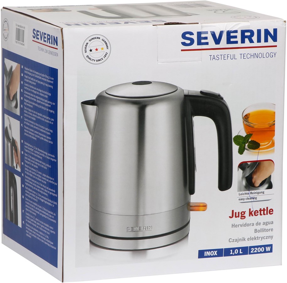 Vedenkeitin - SEVERIN Vedenkeitin JUG KETTLE WK 3496 - stainless steel - Harmaa/ruostumaton teräs - 2200 W - WK 3496