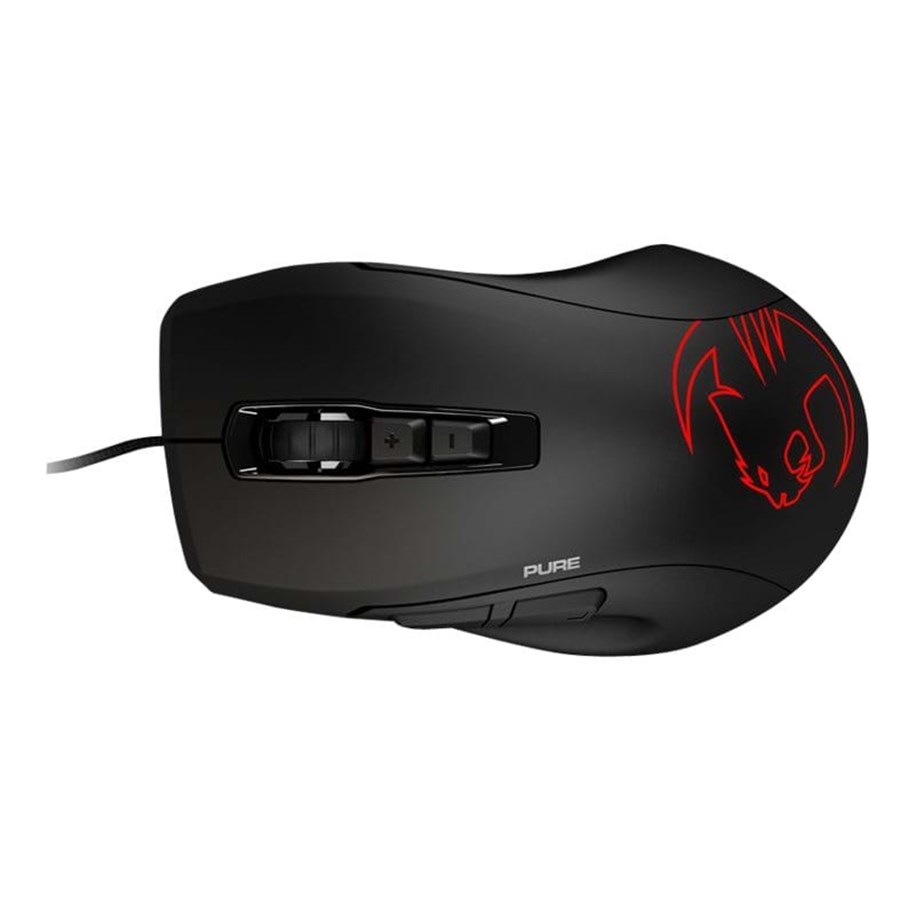 Hiiret - ROCCAT KONE Pure - Pelihiiri - Optinen - 9 painiketta - Musta punaisella valolla - ROC-11-725