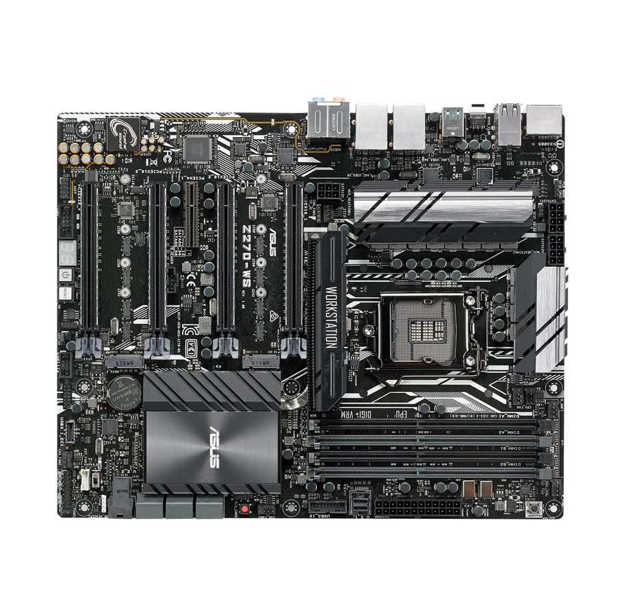 Emolevy - ASUS Z270-WS Emolevy - Intel Z270 - Intel LGA1151 socket - DDR4 RAM - ATX - 90SW0040-M0EAY0