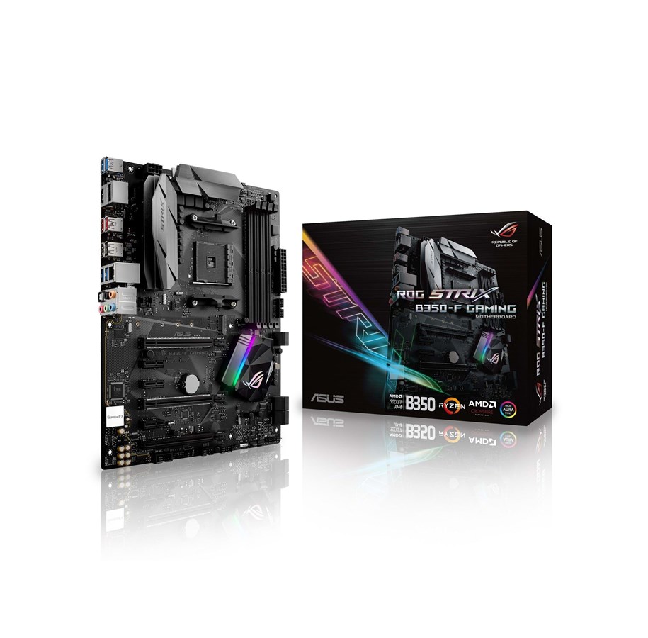 Emolevy - ASUS ROG STRIX B350-F GAMING Emolevy - AMD B350 - AMD AM4 socket - DDR4 RAM - ATX - 90MB0UJ0-M0AAY0