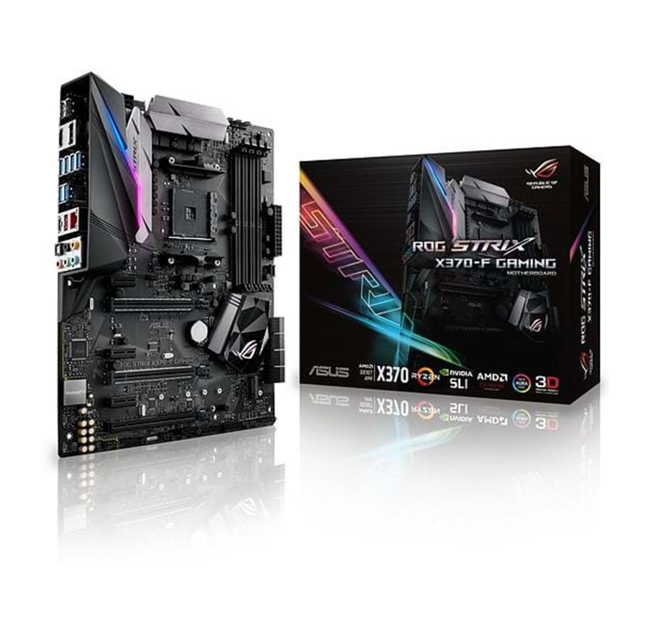 Emolevy - ASUS ROG STRIX X370-F GAMING Emolevy - AMD X370 - AMD AM4 socket - DDR4 RAM - ATX *DEMO* - 90MB0UI0-M0EAY0