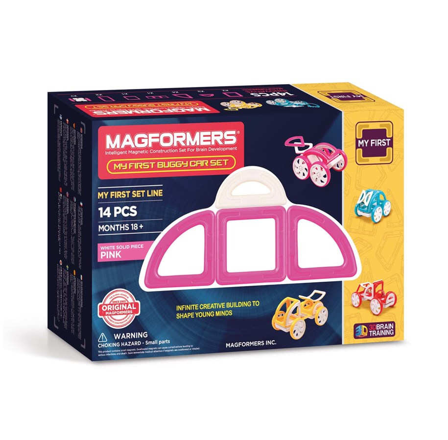 Rakennussarjat - Magformers My First Buggy Pink 14 pcs - 702008