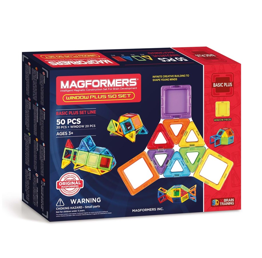 Rakennussarjat - Magformers Window Plus Set 50 pcs - 715003