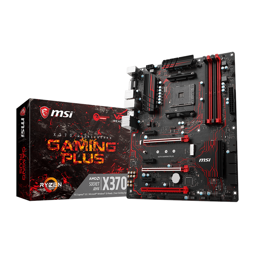 Emolevy - MSI X370 GAMING PLUS Emolevy - AMD X370 - AMD AM4 socket - DDR4 RAM - ATX - X370 GAMING PLUS