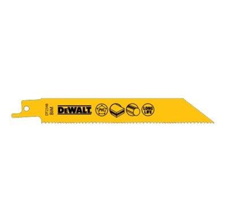 Puukkosahat - Dewalt 5 Pack 152mm Bi-Metal Reciprocating Saw Blades - For Universal Use - DT2345-QZ