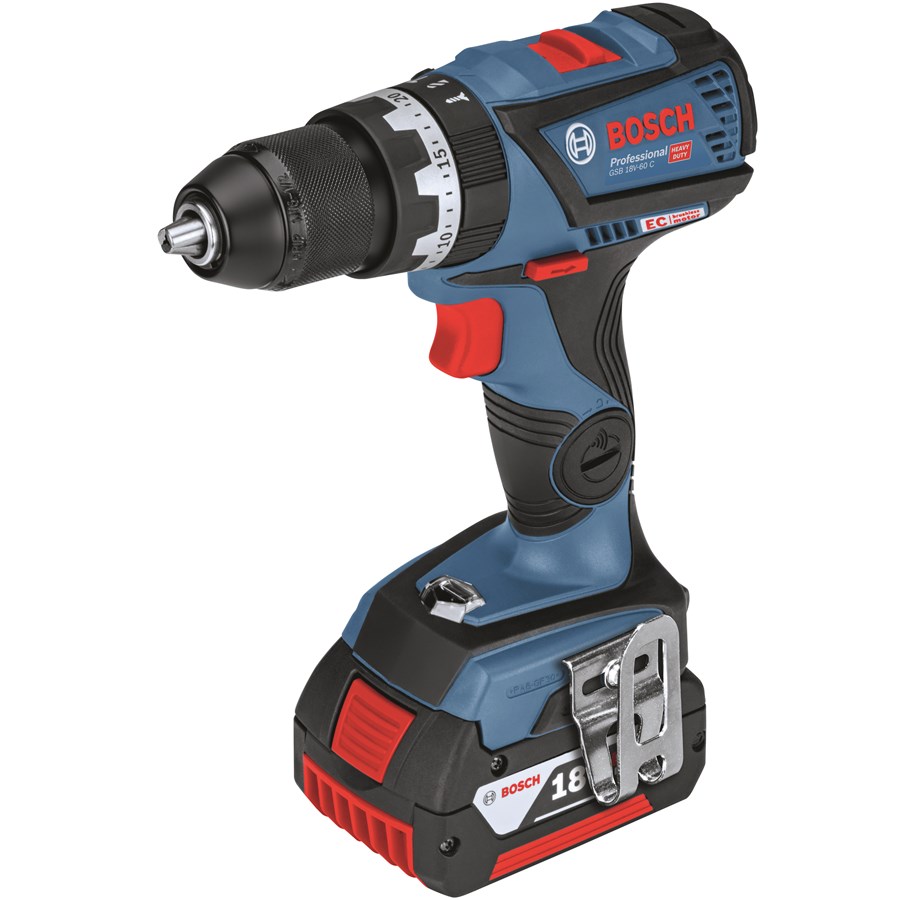 Ruuvi- ja Porakoneet - Bosch GSB 18V-60 C - 06019G2100