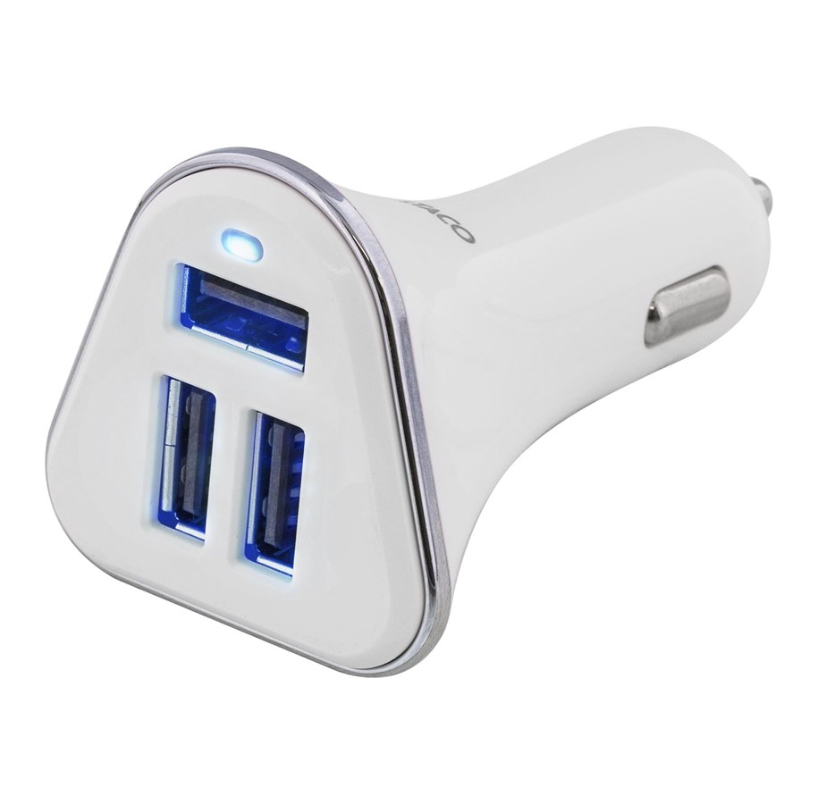 Puhelin - Adapterit & Laturit - Deltaco Car charger 5.2 A 3x USB-A - USB-CAR102