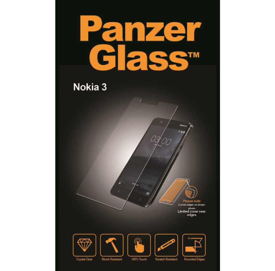 Puhelintarvikkeet - Näytönsuojat - PanzerGlass Nokia 3 - PANZER6752