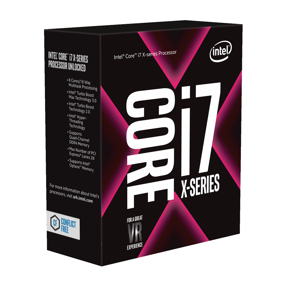 CPU - Intel Core i7-7820X Skylake-X CPU - 8 ydintä - 3.6 GHz - Intel LGA2066 - Intel Boxed (jäähdyttimen kanssa) - BX80673I77820X
