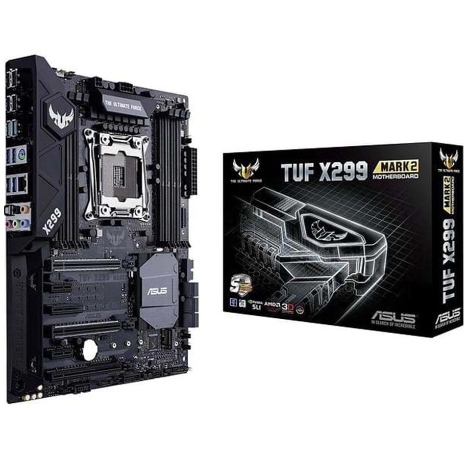 Emolevy - ASUS TUF X299 MARK 2 Emolevy - Intel X299 - Intel LGA2066 socket - DDR4 RAM - ATX - 90MB0UB0-M0EAY0