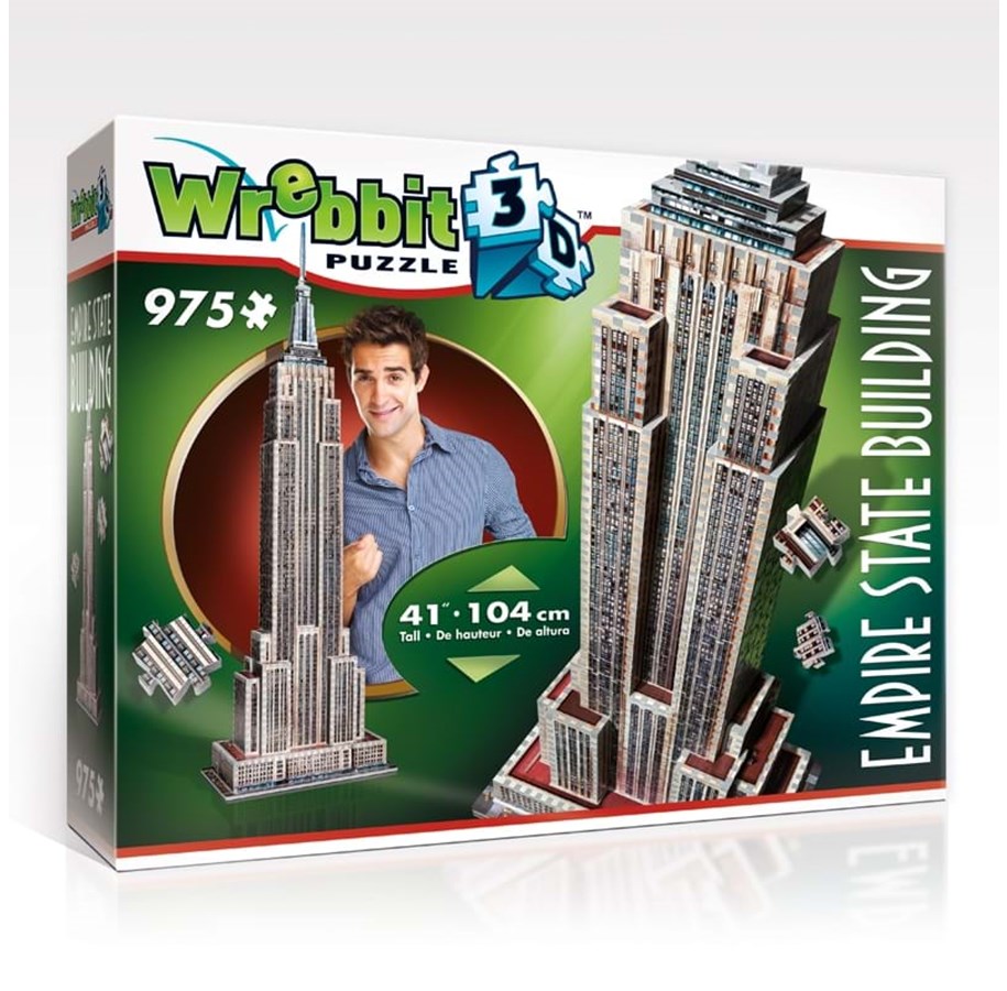 Palapelit - Wrebbit Empire State Building 3D Palapeli - W2007