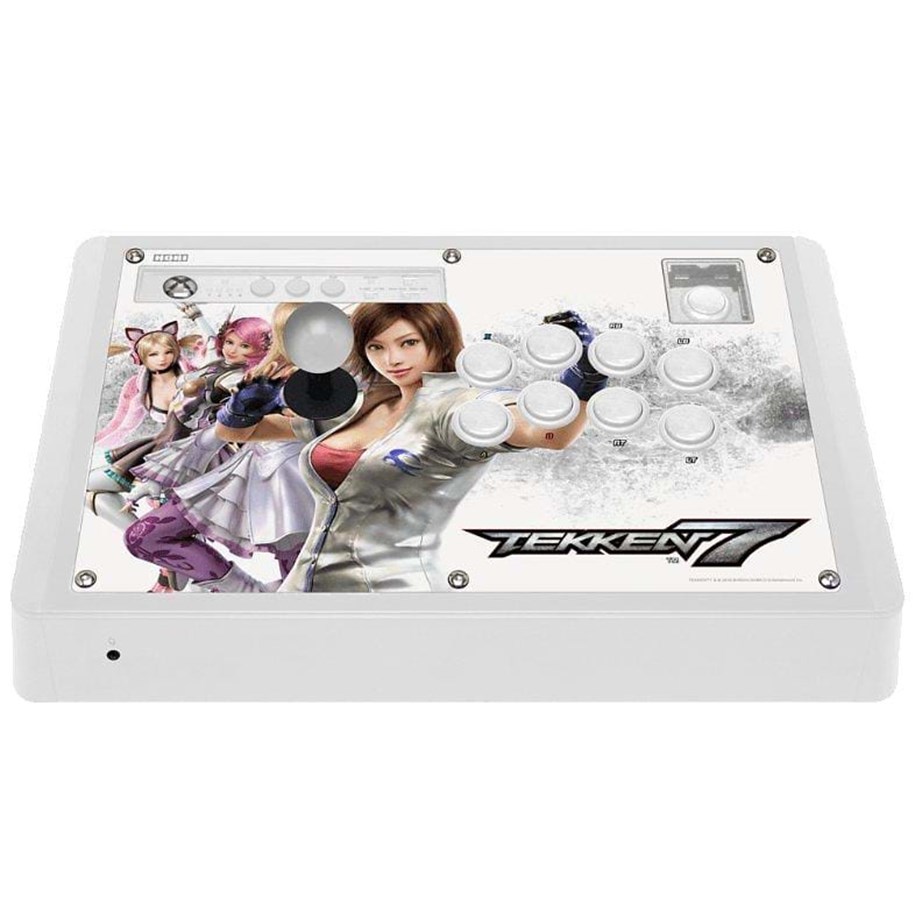 Pelit - lisävarusteet - HORI Tekken 7 Fighting Stick (White) - Wired Controller - Microsoft Xbox One S - 0873124006391