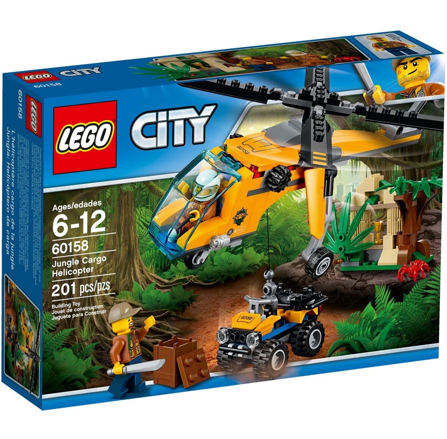 LEGO®  - LEGO City 60158 60158 Viidakon rahtihelikopteri - 60158