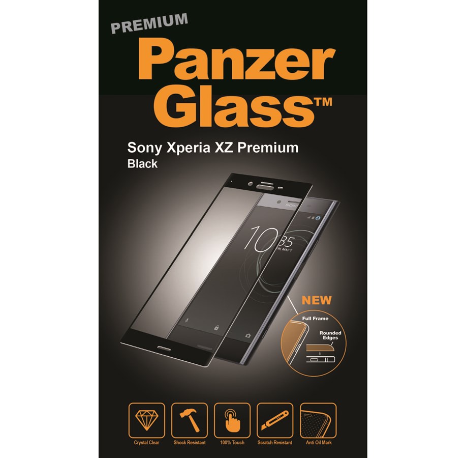 Puhelintarvikkeet - Näytönsuojat - PanzerGlass Sony Xperia XZ Premium Musta - (Premium Glass) - PANZER7603