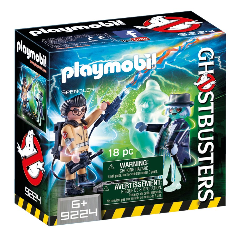 Hahmot - Playmobil 9224 Spengler and ghost - 9224